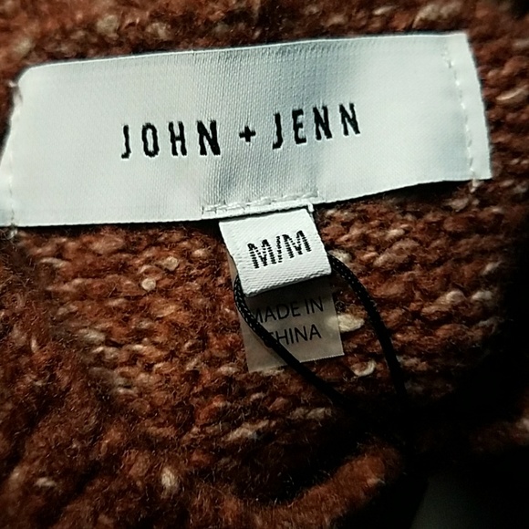 John & Jenn marled brown sweater-Med. - Picture 6 of 6